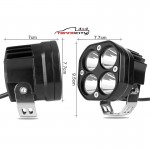 Offroad Sis lambası 4 led 20w beyaz cree led 